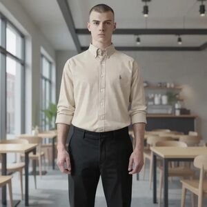 Ralph Lauren Yarmouth Button‎ Down Long Sleeve Top size 17 32/33